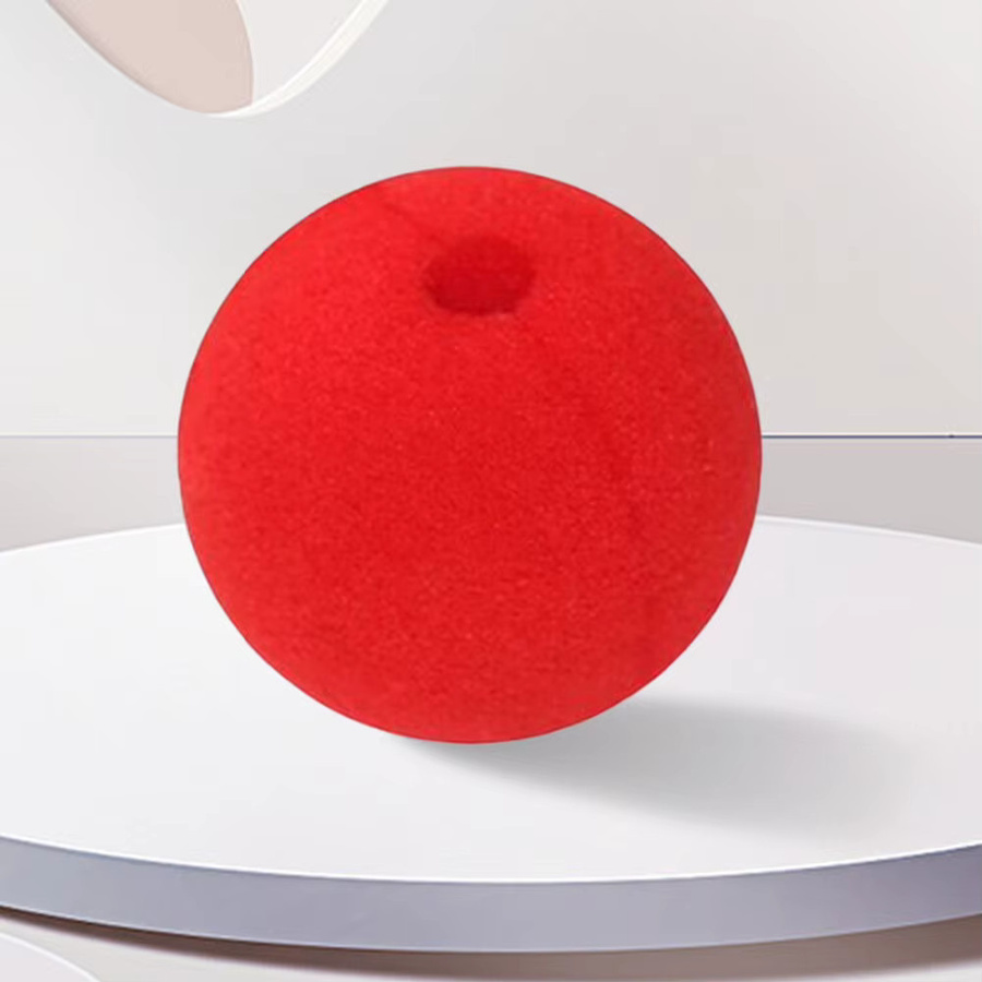 APWIKOGER Zirkus Clown Nase, Rote Kugel, Schaumstoff, 1-10 Stück - Bild 2