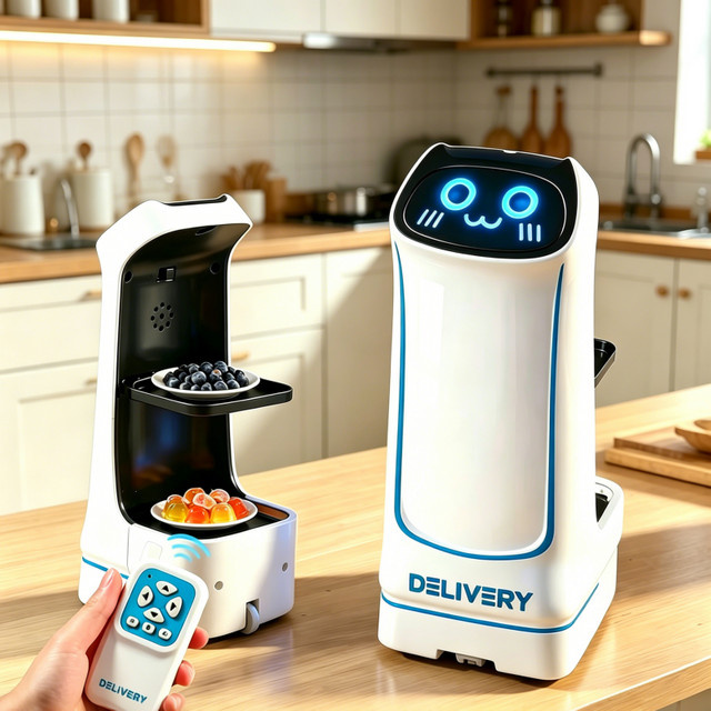 CONUSEA RC Lieferroboter, ferngesteuert, elektrisches Transport-Spielzeug - Bild 1