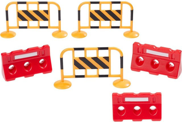 HobbyFun Baustelle Miniatur Absperrungsset aus Kunststoff - Bild 1