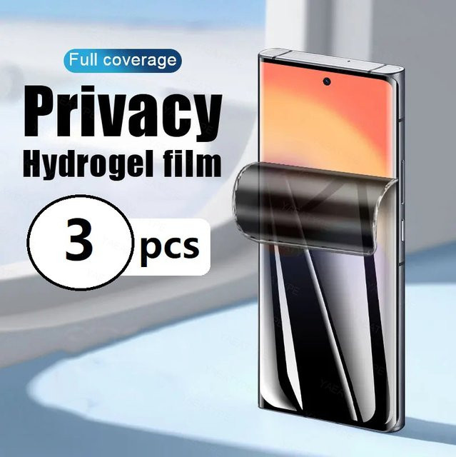 3er Pack Samsung Galaxy Hydrogel Displayschutzfolie mit Privatsphäre-Funktion, transparent - Bild 1