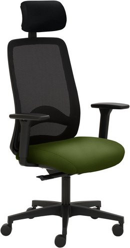 Mayer Sitzmöbel Drehstuhl 2228 mit Kopfstütze und Armlehnen in Grün, Breite: 70 cm, Höhe: 138 cm - Bild 1