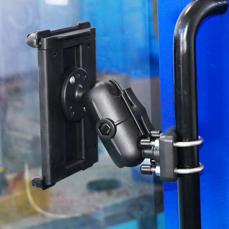 VINmounts Universelle Tablet-Halterung für Auto, LKW, Marine und Industrie in Schwarz, passend für Geräte bis 245 x 118 mm und eine Dicke von bis zu 11 mm - Bild 5