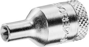 Gedore Steckschlüsseleinsatz 1/4 Zoll Außen-TX E4 aus Chrom-Vanadium in Silber - Bild 1