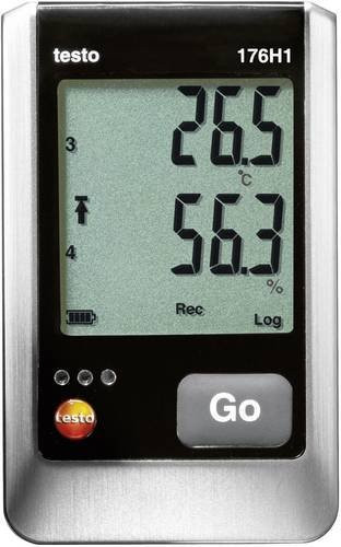 Testo 0572 1765 176 H1 Multi-Datenlogger zur Messung von Temperatur und Luftfeuchtigkeit in Schwarz - Bild 1