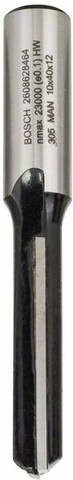 Bosch Nutfräser Hartmetall in Silber, Durchmesser: 10 mm, Schaftdurchmesser: 12 mm, Gesamtlänge: 81 mm - Bild 1