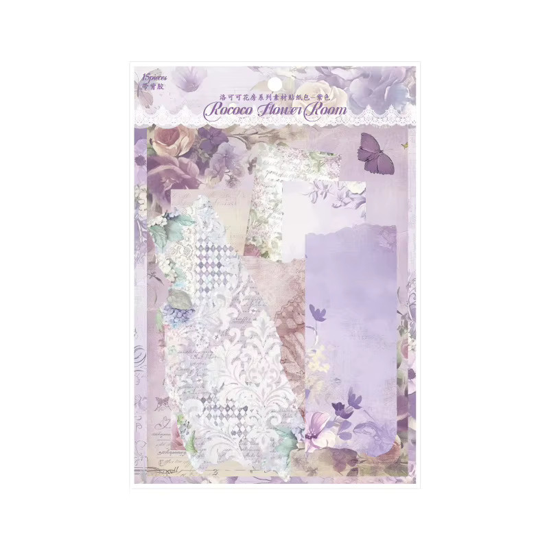 15-teiliges Journal-Papier- und Aufkleber-Set für Scrapbooking und DIY-Projekte - Bild 2