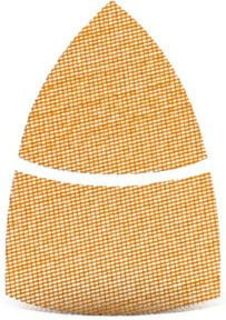 Menzer Klett-Schleifgitter K120 für Deltaschleifer, Durchmesser: 93 mm, Gelb - Bild 1