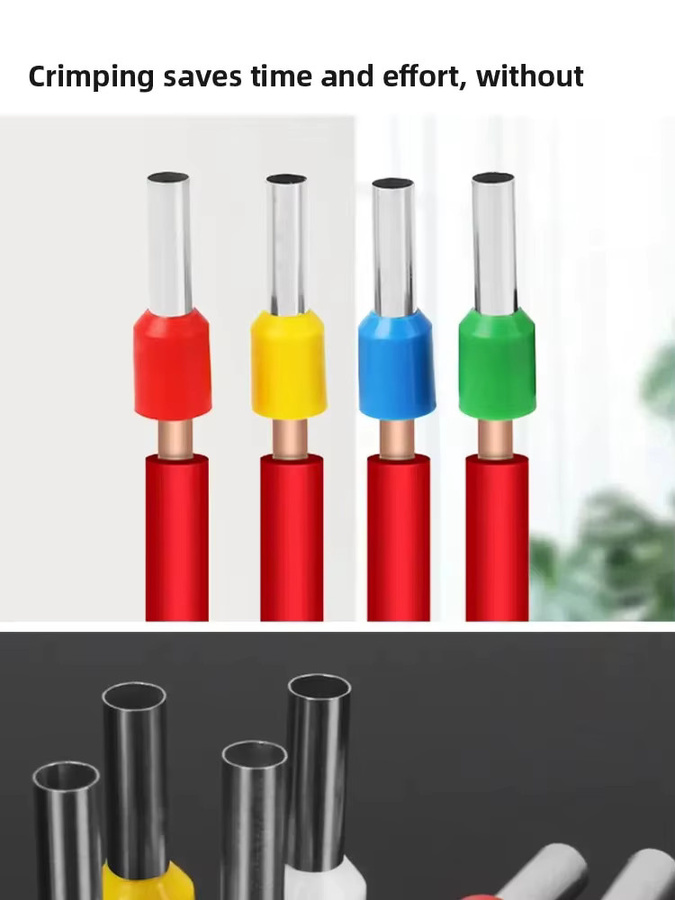 AOKIN 400-teiliges Crimp-Klemmen-Set mit Drahtverbinder und Crimp-Abschlussgerät, isolierte Terminals in Multicolor - Bild 3