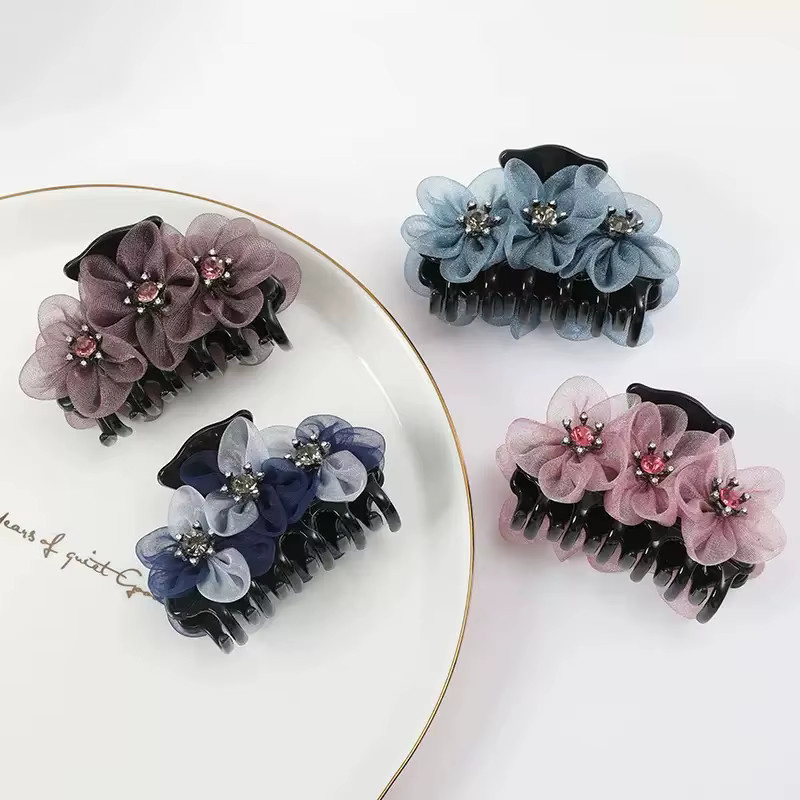 Haar Clip Blume, Strass, Damen - Bild 2