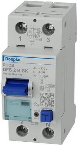 Doepke FI-Schutzschalter RCD in Weiß 2,0 A - Bild 1