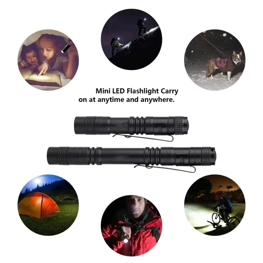 KDULIT LED Stift-Taschenlampe in Schwarz mit weißem Licht, tragbare Mini-Taschenlampe für Mediziner und Outdoor-Aktivitäten, Höhe: 13 cm - Bild 4