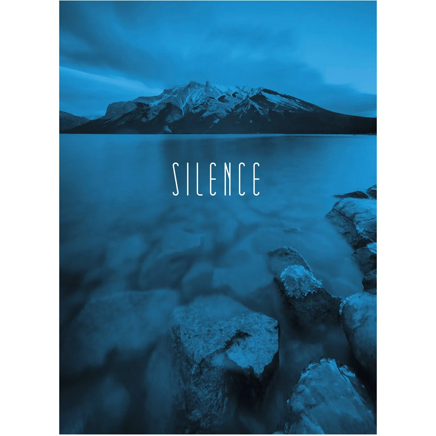 Komar Wandbild Word Lake Blue in Blau, Poster auf Fotopapier, Breite: 30 cm, Höhe: 40 cm - Bild 2