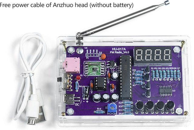 Elektronisches DIY FM Radio Kit mit RDA5807S Chip, Frequenz 87-108 MHz, Multifunktions Radio zum Löten in Multicolor - Bild 1