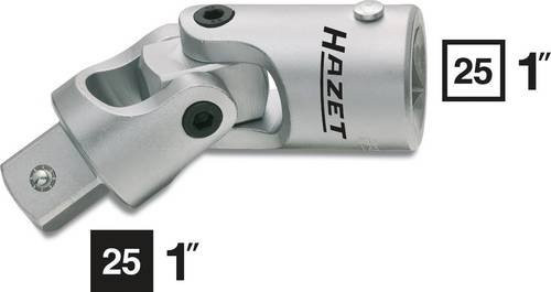 Hazet Universalgelenk 1121 mit 1 Zoll Antrieb und 25 mm Vierkant in Silber - Bild 1