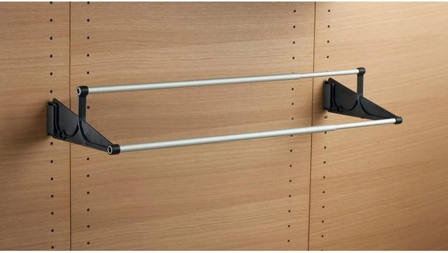 Servetto Schuhhalter aus Kunststoff und Aluminium für Wand und Schrank, Schwarz - Bild 1