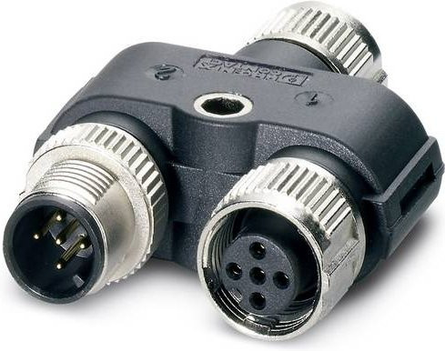 Phoenix Contact 1419933 Sensor-Aktor-Verteiler und Adapter M12 in Y-Form, 5-polig, Schwarz - Bild 1