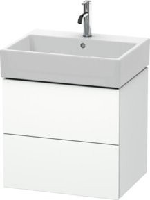 Duravit Waschtischunterschrank L-Cube, Wandhängend, Weiß Matt, B: 58,4 cm, T: 45,9 cm, H: 54,4 cm - Bild 1
