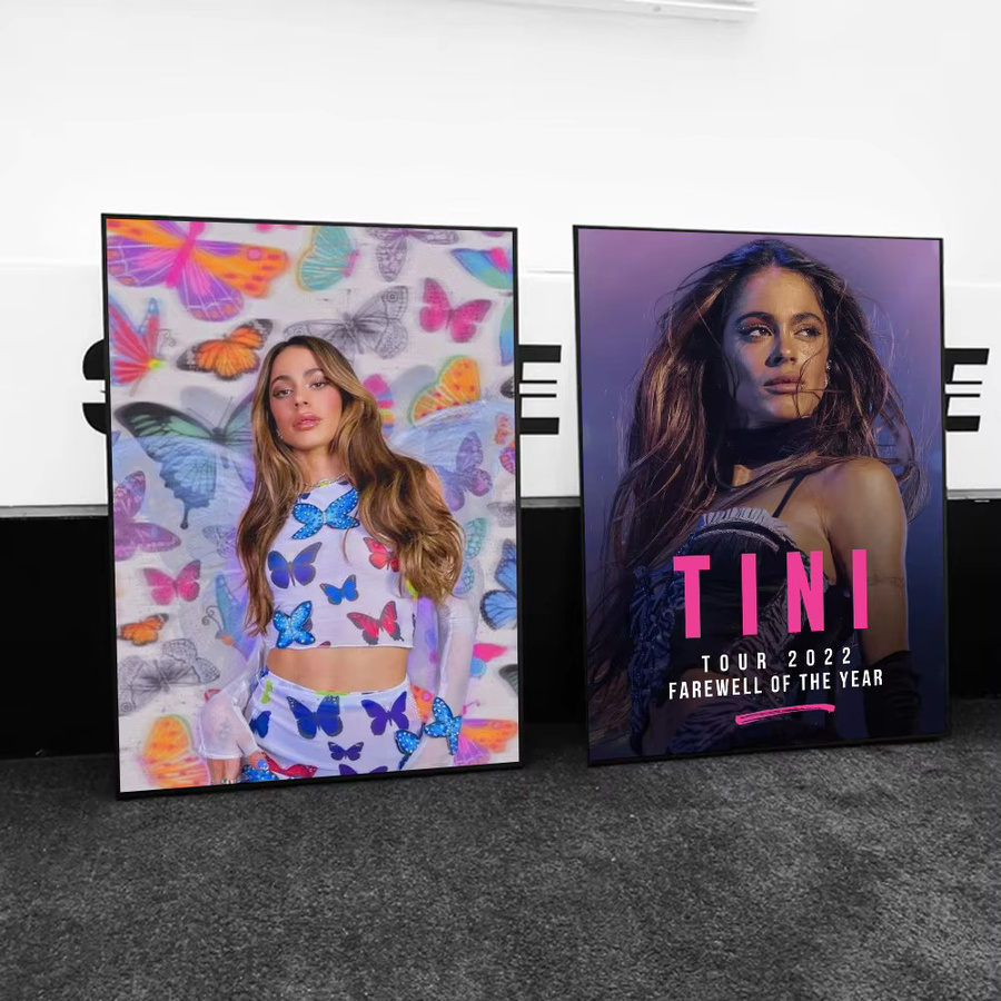 Martina Stoessel TINI Wandposter Selbstklebender Wasserfester Papieraufkleber Multicolor für Zimmer und Bar - Bild 3