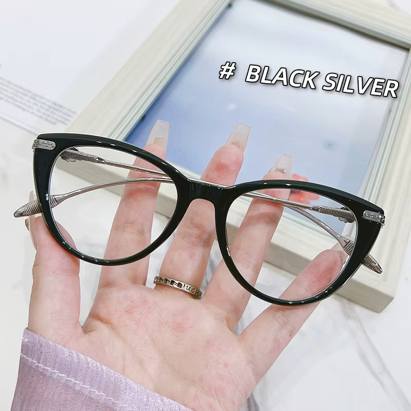 MDOD Lesebrille Cat Eye, Vollrand, schwarz, Damen - Bild 2