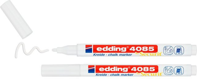 edding 4085 Kreidemarker 2er-Set in Weiß mit feiner Spitze - Bild 1