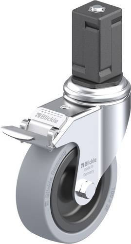 Blickle Lenkrolle LKRA-VPA 101G-11-FI-EV17 mit Feststeller, Rad-Durchmesser: 100 mm, Tragfähigkeit: 110 kg, Schwarz-Grau - Bild 1