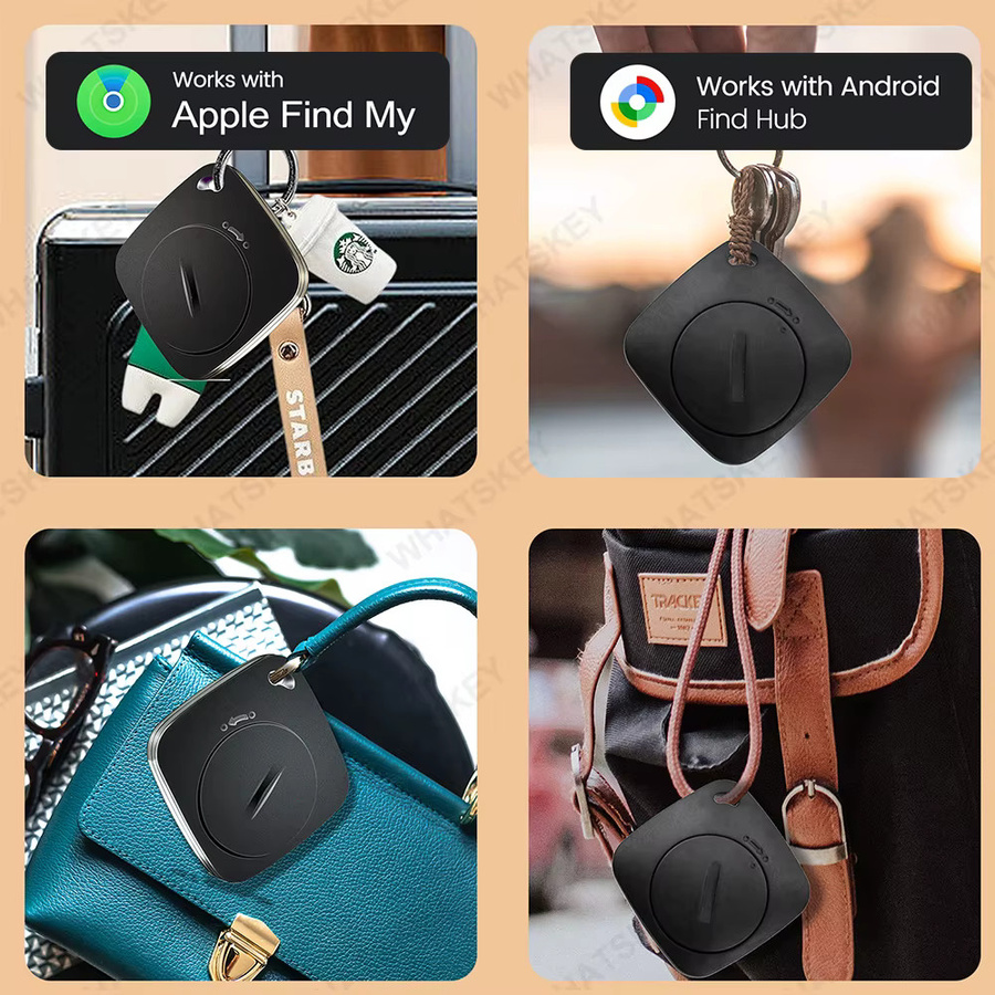 Peocke Smarter Bluetooth GPS-Tracker in Schwarz für iOS und Android mit Google Find My App zur Ortung von Geldbörsen und Gepäck - Bild 5