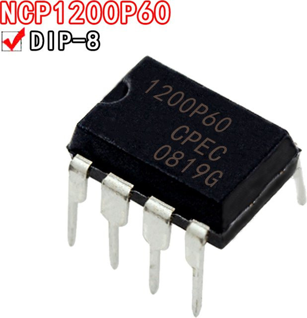 10 Stück Si Tai&SH Plug-In Dip-8 NCP1200AP60 NCP1200P60 in Schwarz - Bild 1