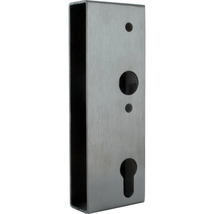 FeNau Schlosskasten aus Stahl in Silber, B/T/H: 4,0 x 6,0 x 17,2 cm - Bild 2