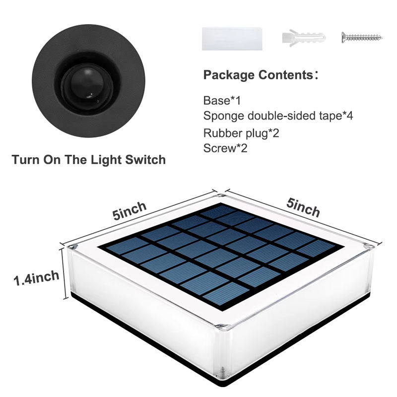 T-SUN Solar LED Gartenleuchte IP65 mit Dämmerungssensor, Weiß - Bild 4