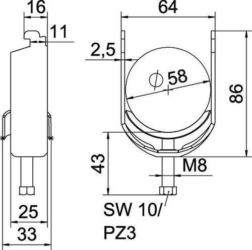 OBO Bettermann Bügelschelle 1187050 - Bild 1
