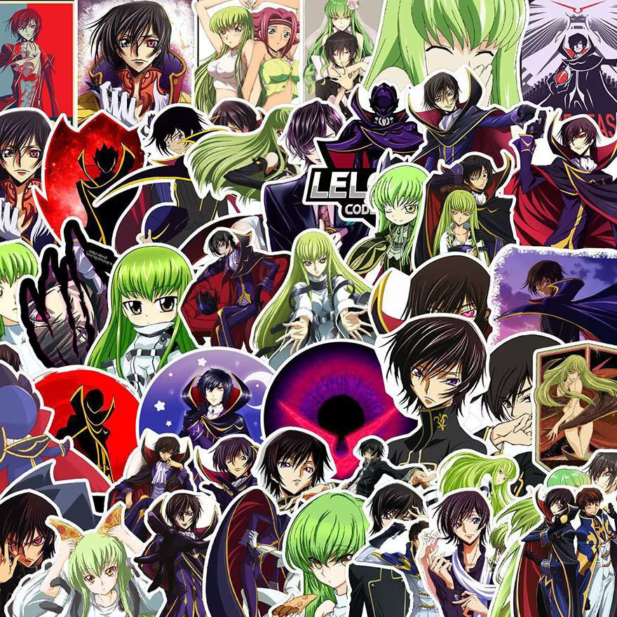 Keeppley Anime Cartoon Code Geass Lelouch Aufkleber, 50-teiliges Set - Bild 2