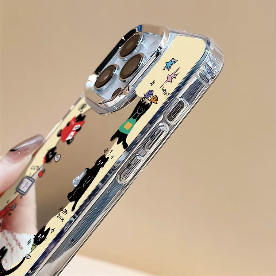Luxus Katze Make-up Spiegel Handyhülle für Apple iPhone 17 Pro Max, 16, 15, 14, 13, 12 und Air - Bild 6