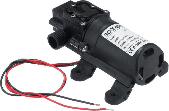 CosyHome 12V Hochdruck Automatische Membran Wasserpumpe Selbstansaugende Pumpe in Schwarz für Garten und Van - Bild 1