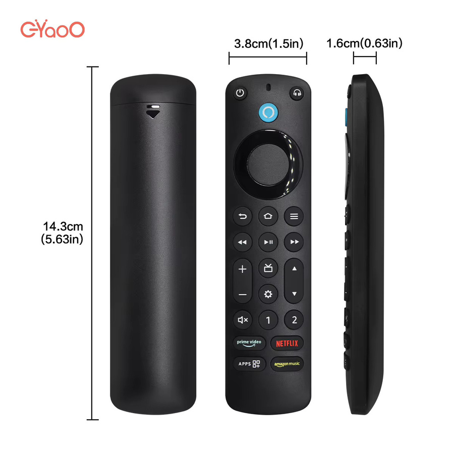 AF-V10 Alexa Fire TV Pro Fernbedienung mit Fernbedienungsfinder für Fire TV Cube und Fire TV Stick 2. und 3. Generation in Schwarz mit Bluetooth - Bild 3