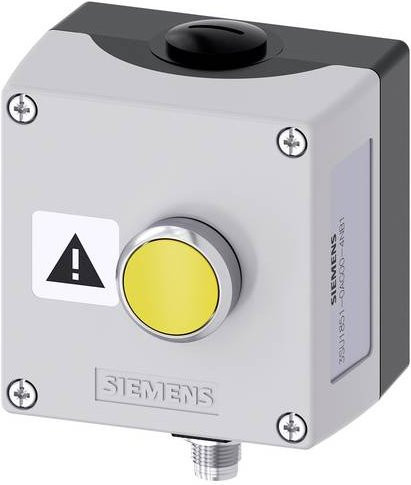 Siemens Gehäuse für Befehlsgeräte aus Metall in Grau, Gelb und Silber - Bild 1