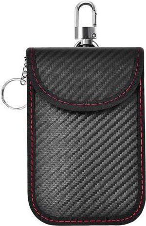 Faraday Tasche Car Yours Baby Signal-Blockierung Anti-Diebstahl Organizer in Rot/Schwarz - Bild 1