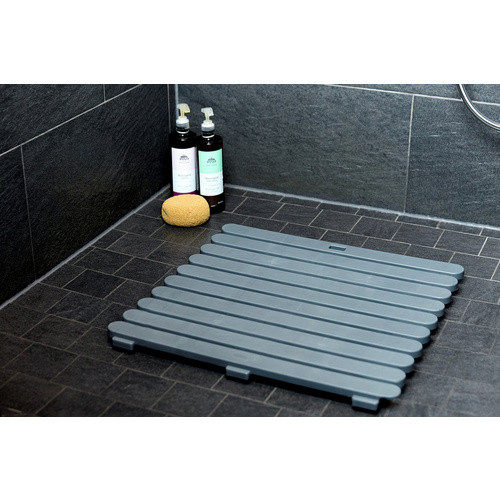 Wenko Duschmatte für Indoor und Outdoor, Grau, 55 x 55 cm - Bild 3