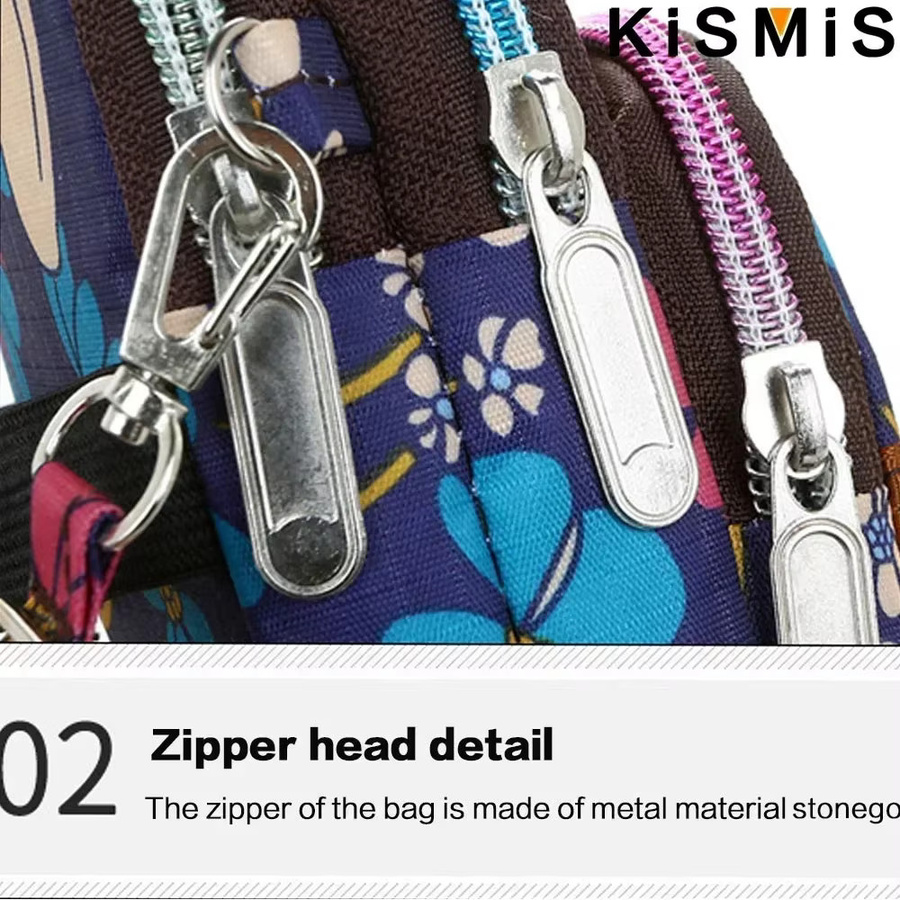 STONEGO Blumen Stoff-Armtasche für Handys mit großem Bildschirm, Multicolour Schultertasche für Sport und Outdoor - Bild 3