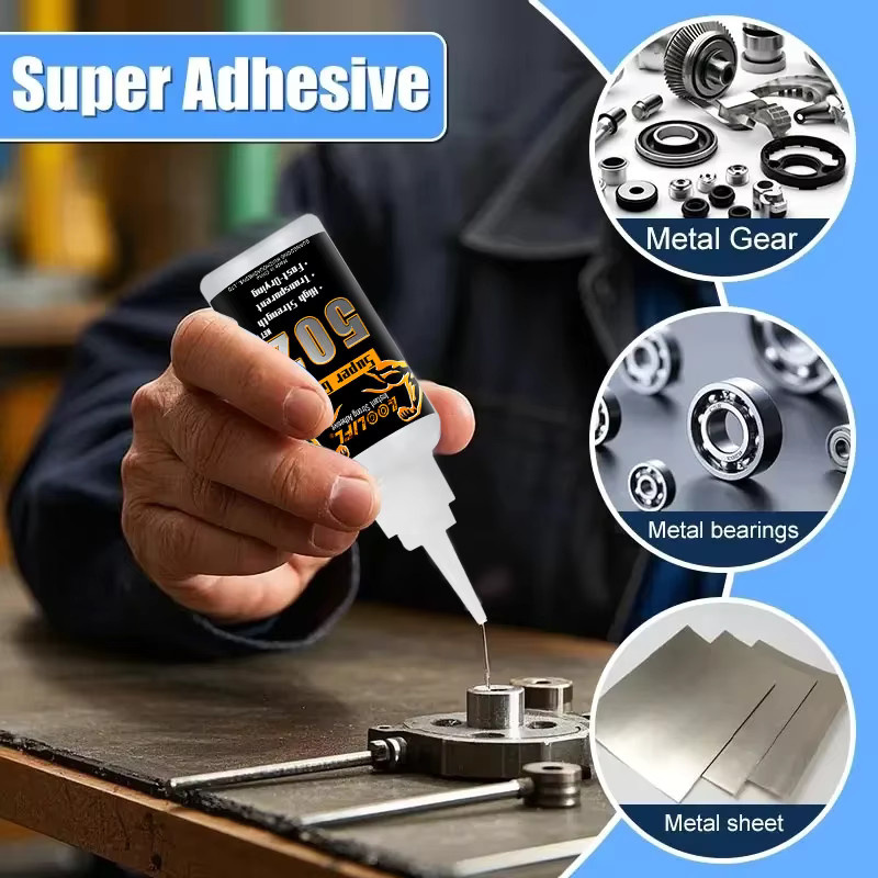 Loolifl 502 Instant Strong Super Glue Universal-Superkleber, transparent, 20 ml - Bild 3