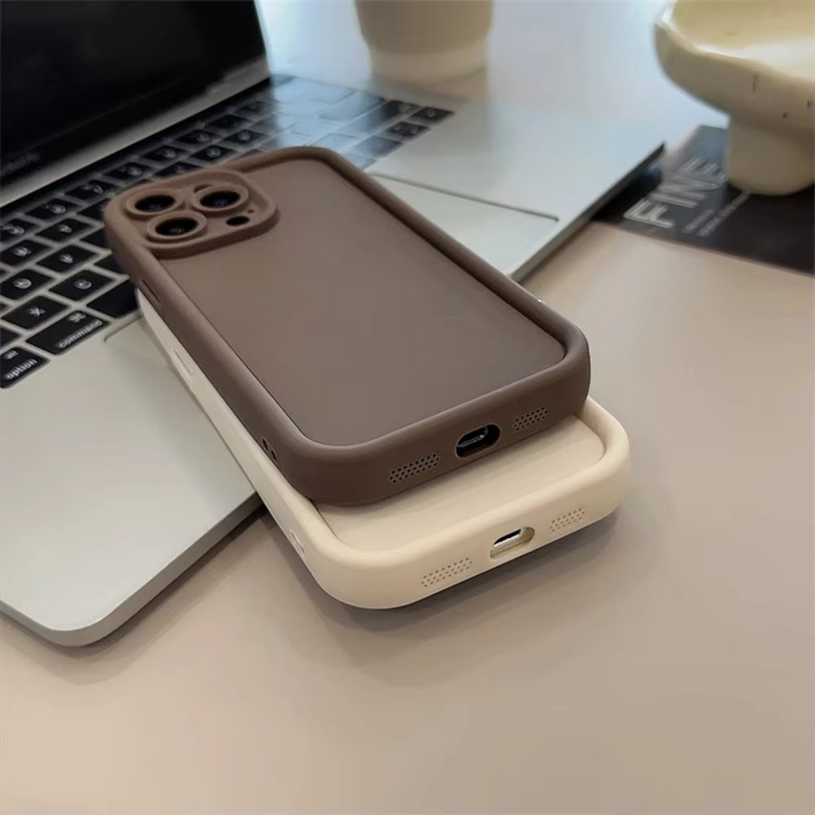 Panbon Stoßfeste Silikon Schutzhülle für iPhone 17, 16 Pro Max, 17 Air, 16e und iPhone 17 Pro Air in Rot und Beige - Bild 2