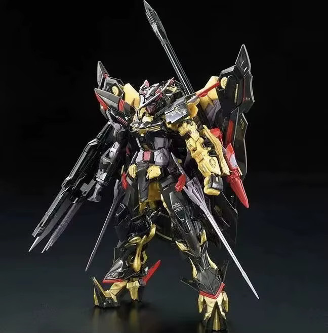 Bandai HG 1/144 Astray Goldrahmen, Montagemodellbausatz, mit Flight Pack Waffen Set - Bild 2