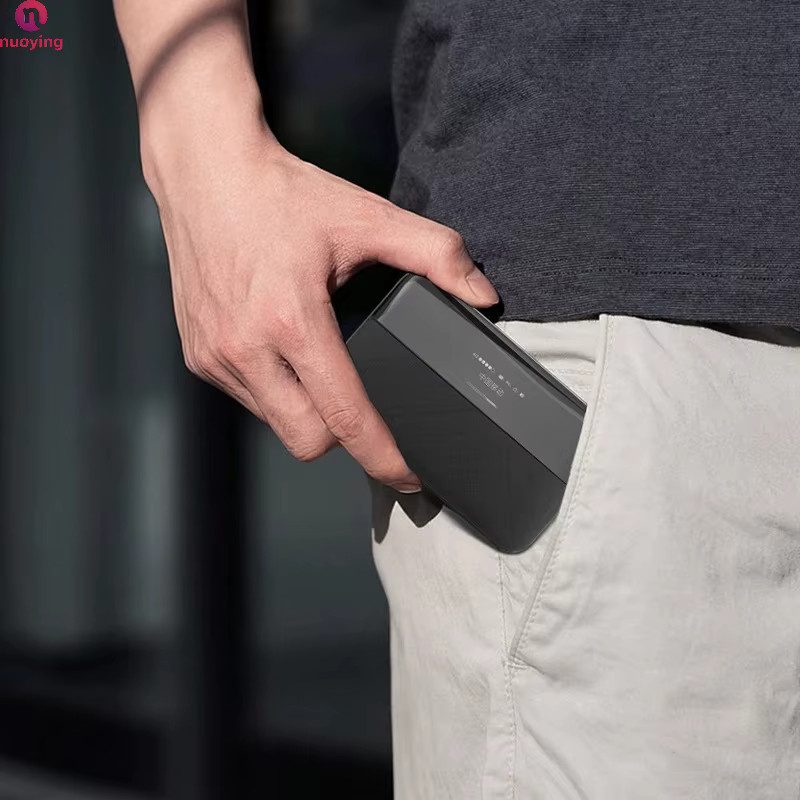 NUOYING Tragbarer Mini 4G LTE Router mit 6000mAh Akku und SIM-Kartensteckplatz in Schwarz - Bild 5