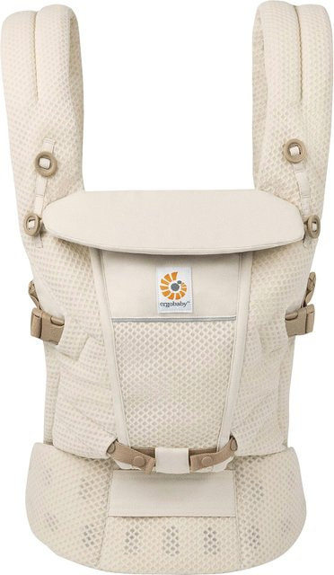 Ergobaby Adapt Soft Flex Mesh Babytrage in Beige mit reflektierenden Details - Bild 1