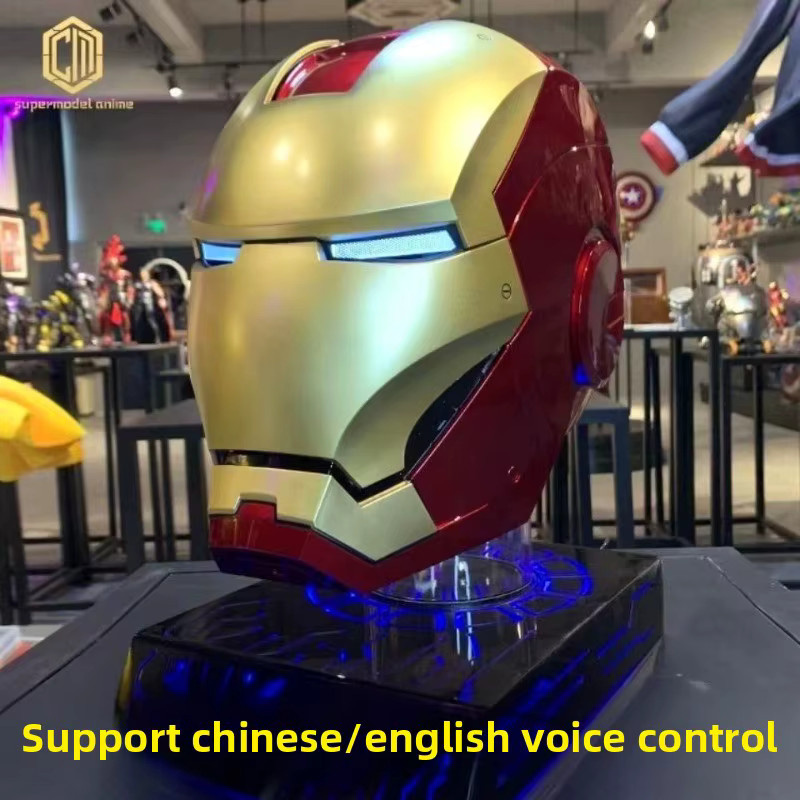 Hot Toys Marvel Iron Man MK5 Helm, 1:1 Tragbare Cosplay-Maske, mit Jarvis Sprachsteuerung, LED-Licht, Elektrisches Öffnen und Schließen - Bild 2