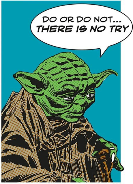 Komar Wandbild Star Wars Yoda, bunt, B/H: 50 x 70 cm - Bild 1