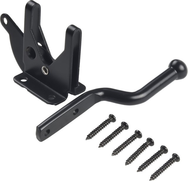 Automatisches Garten-Tor-Schloss Set aus Carbon-Stahl in Schwarz mit Bolzen und Schnallen-Kit - Bild 1