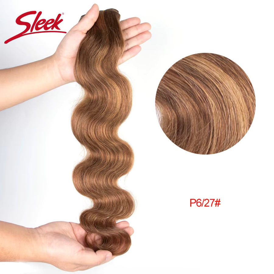 Sleek Brasilianisches Remy Haar Weave Bundles, Körperwelle, Unisex - Bild 2