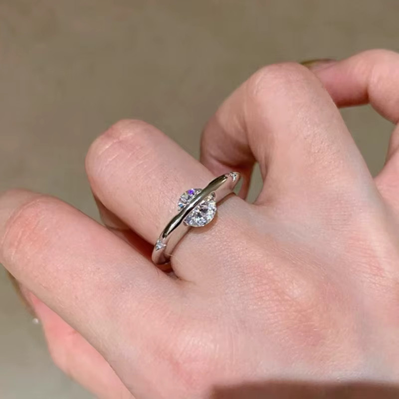 KAHOOT Ring 925 Silber, Moissanit, sternförmige Kugel - Bild 2