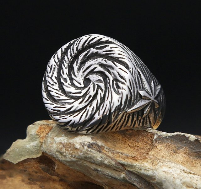 NORTHMAN Ring, Edelstahl, Silber, Unisex - Bild 1