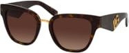 Dolce&Gabbana DG 4437 Sonnenbrille Cat Eye, Vollrand, Braun, Damen - Bild 1